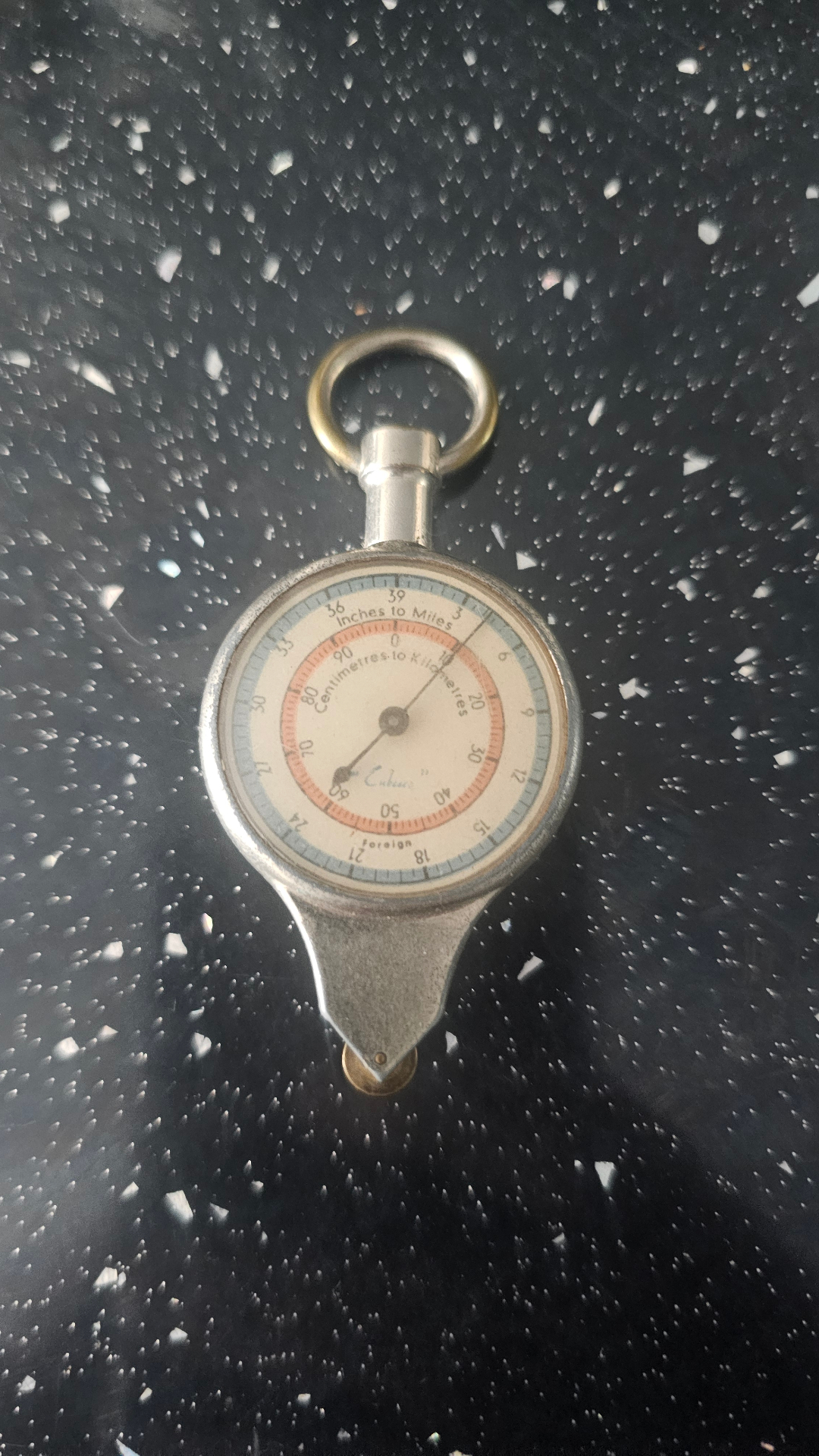 Vintage map measurer